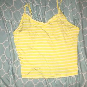 Striped cropped tank